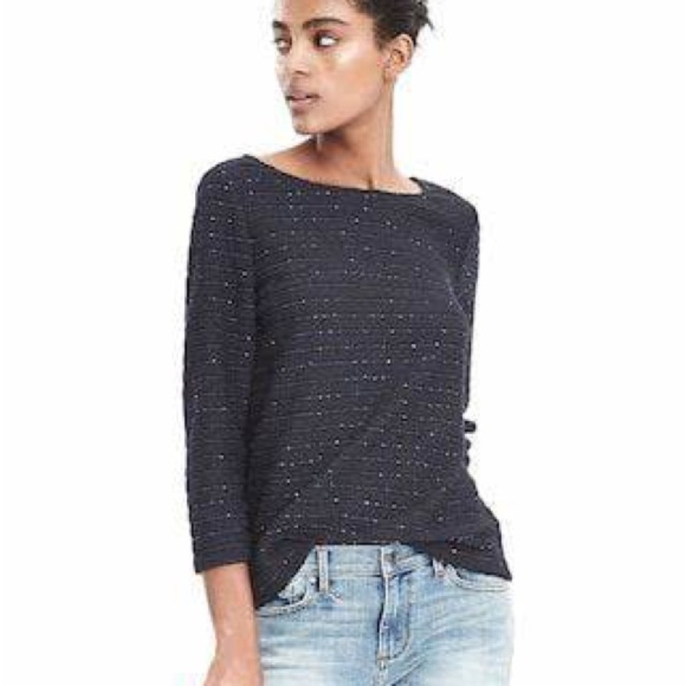 Banana republic sequin boatneck